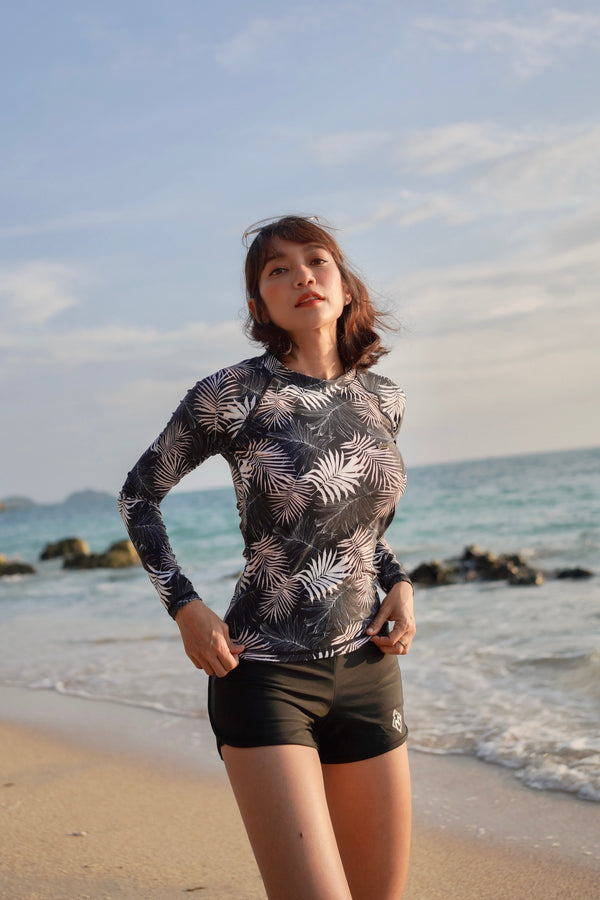 Rashguard Tee- long sleeve : Coco Beach