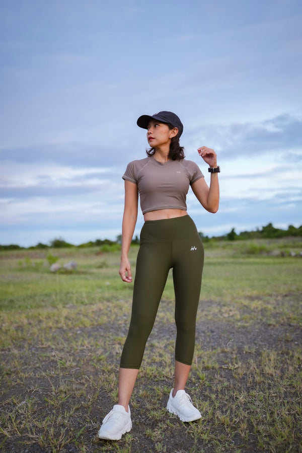 Capri Pants : Olive Green