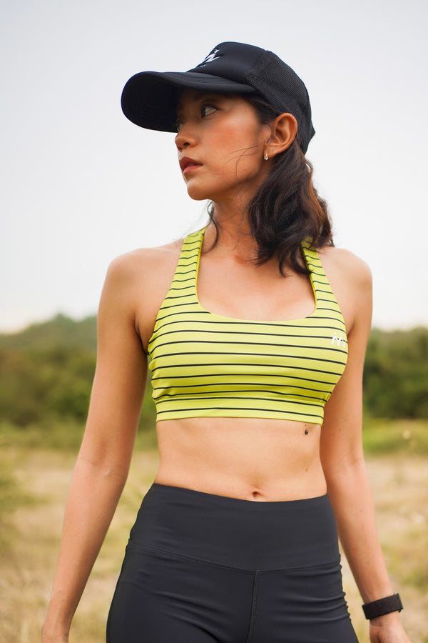 Sport Bra - Classic : Lime Stripe