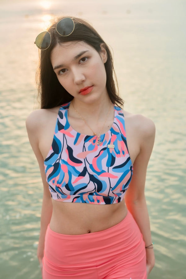 Sport Bra - high neck : Cory Blossy