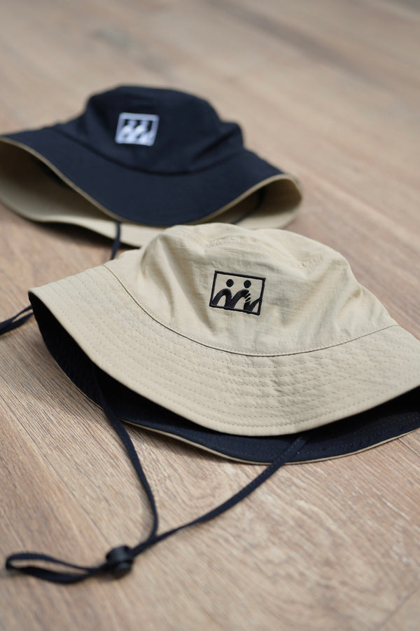 Bucket Hat reversible : Black/Cream