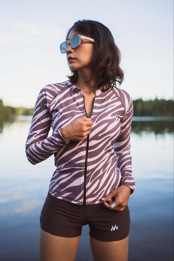 Zipper Rashguard : Zula Dusk (เฉพาะเสื้อ)